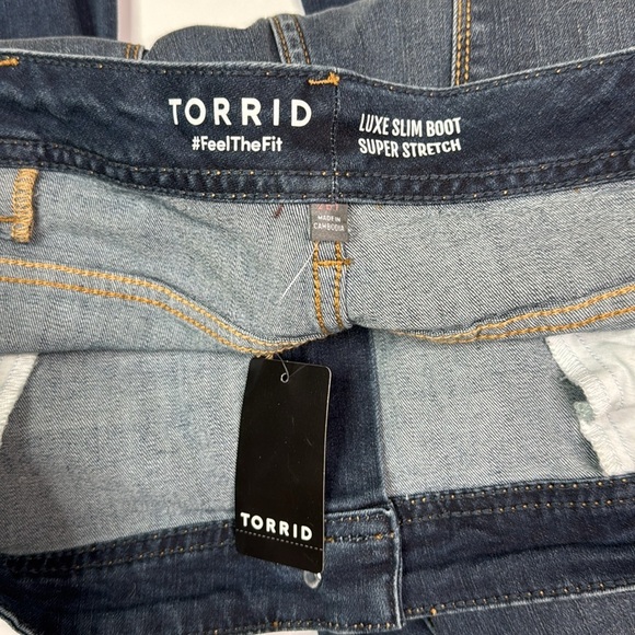 Torrid Luxe Slim Boot Super Stretch Jeans NWT Size 26 Tall - Picture 9 of 12